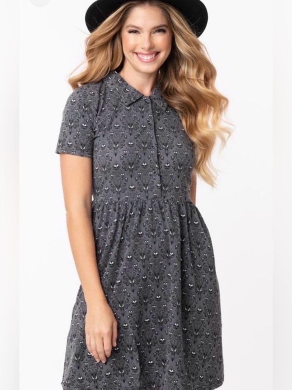 Disney The Haunted Mansion Wallpaper dress by Cakeworthy NEW IN PLASTIC collared